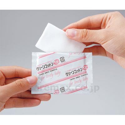 【※法人・施設限定・送料別途】クリーンコットンベビー40包/00010約6cm×7.5cm(cm-201060)【販売単位:1】