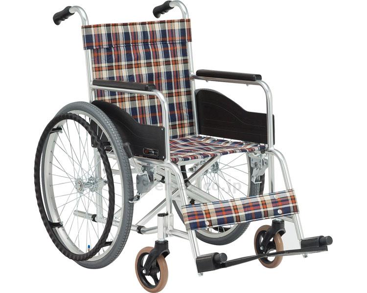 【※法人・施設限定・送料別途】アルミ自走車いすAR-101/座幅42cmS-2(cm-201423)【販売単位:1】