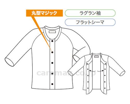(U0168)前開き7分袖ワンタッチ肌着紳士用/MU-220M(cm-202045)【販売単位:1】