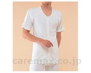 紳士用前開き両肩腕開き5分袖/No.8LL(cm-202086)【販売単位:1】