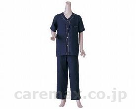 紳士楽らくガーゼパジャマ（上下・半袖） / No.800 LL ネイビー(cm-202259)【販売単位:1】