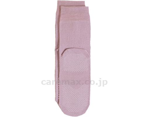 婦人用ゴム無しすべり止めソックス（綿混）/3334Hピンク(cm-202456)【販売単位:1】