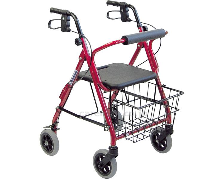 【※法人・施設限定・送料別途】四輪歩行車/KW20レッド(cm-207758)【販売単位:1】