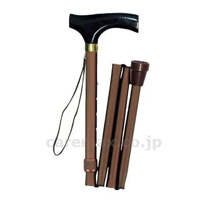 【※法人・施設限定・送料別途】折りたたみ木製グリップ/48-1ブラウン(cm-209244)【販売単位:1】