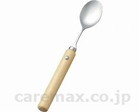 木製丸型ハンドルスポンジ無/R-10スプーン小(cm-212042)【販売単位:1】