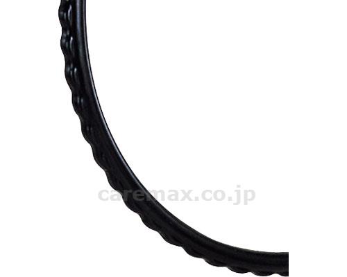 【※法人・施設限定・送料別途】ハンドリム樹脂_波型_黒/KY6152920インチ(cm-223070)【販売単位:1】