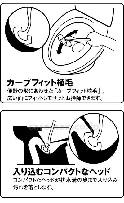 スマートトイレブラシ/W-051Wホワイト(cm-223923)【販売単位:1】