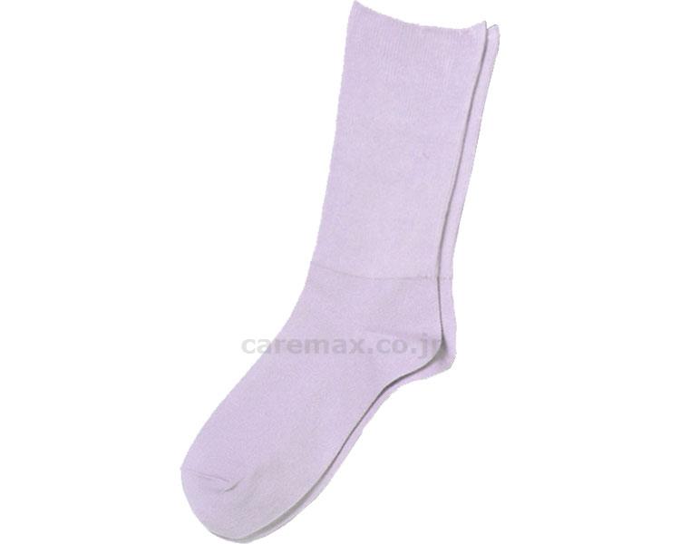 婦人ふくらはぎ楽らくすべり止めソックス綿混/3957パープル(cm-235168)【販売単位:1】