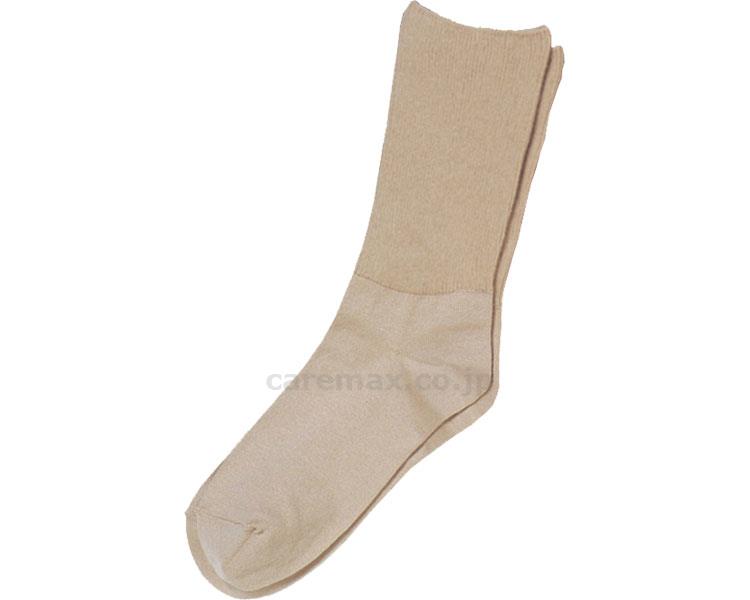 婦人ふくらはぎ楽らくすべり止めソックス綿混/3957ライトベージュ(cm-235173)【販売単位:1】