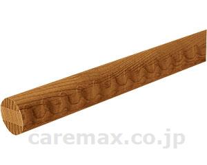 (R0754)φ35 アッシュ丸棒 ディンプル付 2m / 040-0915 Mブラウン BD-112(cm-244383)【販売単位:1】
