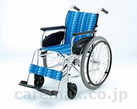 【※法人・施設限定・送料別途】アルミ自走車いすNA-446A/座幅42cmPM-Y3(cm-247073)【販売単位:1】