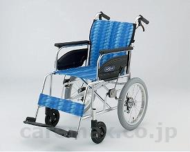 【※法人・施設限定・送料別途】アルミ介助用車いすNAH-446A/座幅42cmPM-Y1(cm-247275)【販売単位:1】