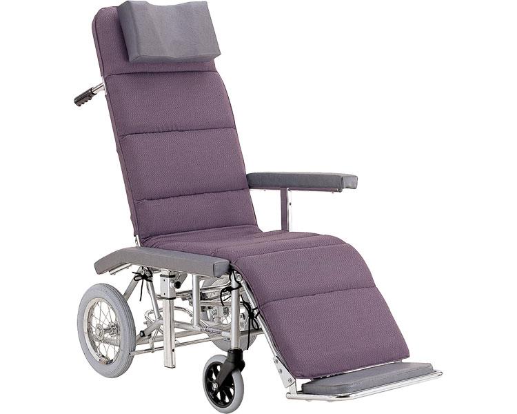 【※法人・施設限定・送料別途】リクライニング車いすRR60N/No.43（緑）(cm-249960)【販売単位:1】