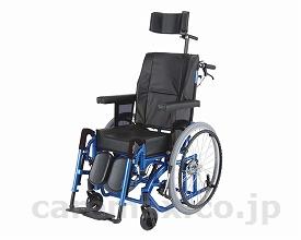 【※法人・施設限定・送料別途】ティルト&amp;リクライニング車いすマジェスティメッシュシート/18インチライトブルーパール(cm-251418)【販売単位:1】
