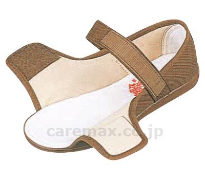 リハビリシューズW503片足婦人用/24.0cm茶右足(cm-252316)【販売単位:1】