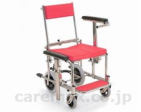 【※法人・施設限定・送料別途】入浴・シャワー用車いすクリなしシート仕様/KS3レッド(cm-255611)【販売単位:1】