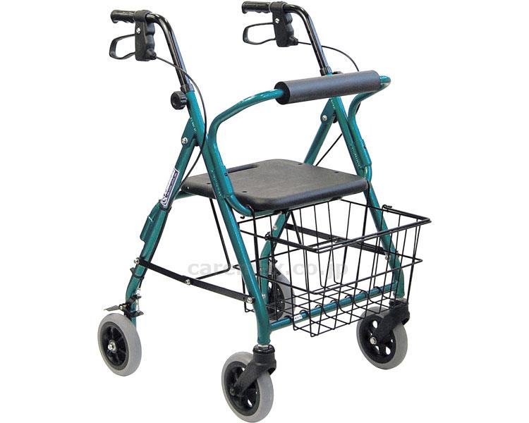 【※法人・施設限定・送料別途】四輪歩行車/KW20グリーン(cm-255613)【販売単位:1】