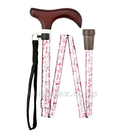【※法人・施設限定・送料別途】(W1882)充実ステッキ折りたたみ/FS-10BKブラック(cm-268449)【販売単位:1】