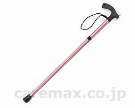 折りたたみ調節式杖るんるん/ピンク(cm-270653)【販売単位:1】