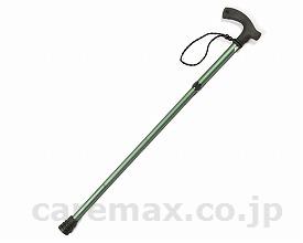 折りたたみ調節式杖るんるん/グリーン(cm-270655)【販売単位:1】