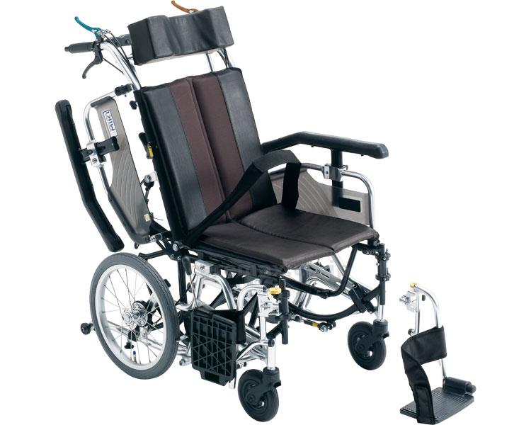 【※法人・施設限定・送料別途】ティルト＆リクライニング車いすTRC-1/座幅40cmブルー（S7W4）(cm-271746)【販売単位:1】