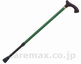 フリー調節型アルミケインツヤなしグリップ/SN-443グリーン(cm-274560)【販売単位:1】