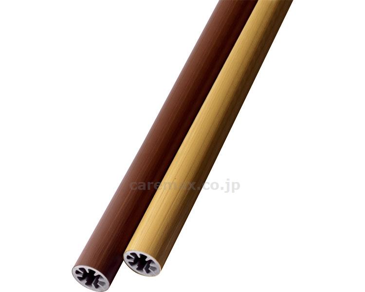 (R0915)フリーRレール 直棒手すり 4m / 040-2721 木目ダーク BJ-21WD(cm-274714)【販売単位:1】