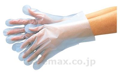 ぴったり手袋エンボスタイプブルー/353100枚M(cm-275324)【販売単位:40】