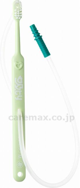 吸ty（キューティー）吸引歯ブラシロングM/QT-TLMグリーンふつう(cm-275878)【販売単位:10】
