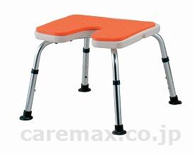 NEWシャワーベンチすま～いるU字型タイプ/N-FCNU-Dオレンジ背なし(cm-276174)【販売単位:1】