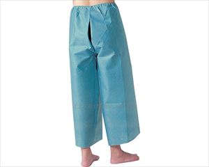 【※法人・施設限定・送料別途】フェルラックスリットパンツ　フリー80 / 076488　グリーン(cm-277599)【販売単位:100】