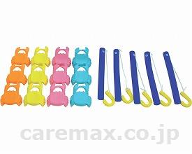 カニつりつかみ/本体：4色×3個竿：5本カゴ付(cm-282118)【販売単位:1】