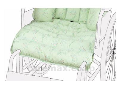 車椅子用通気ビーズクッション/1625グリーン(cm-282751)【販売単位:1】