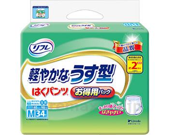 リフレはくパンツうすくて快適お得用パックM/1655734枚(cm-284090)【販売単位:3】