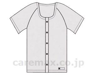 前開き半袖ホック式10枚組/E13ホワイトM(cm-284629)【販売単位:1】