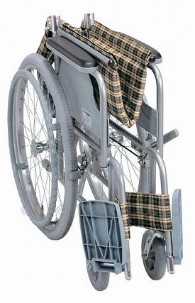 自走式ハンドブレーキ付きアルミ製車いす/B-31背折れタイプ(cm-284756)【販売単位:1】