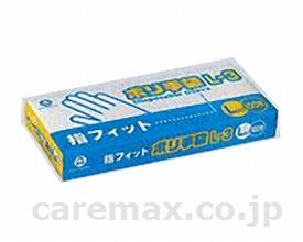 ポリ手袋指フィットタイプ/854700100枚M(cm-288544)【販売単位:30】