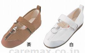 リハビリシューズGM505片足紳士用/26.0cm茶左足(cm-291527)【販売単位:1】