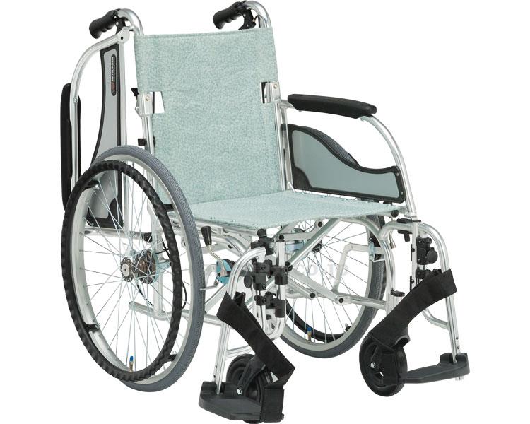 【※法人・施設限定・送料別途】立ち止まり君付車いすMW-SL31BT/座幅40cmE-2(cm-292408)【販売単位:1】