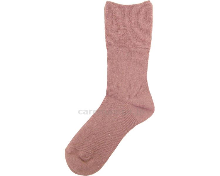 アンゴラ混裏起毛ふくらはぎ楽らくソックス（毛混）婦人用/3980ローズ(cm-293802)【販売単位:1】