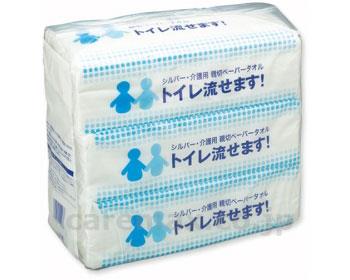 【※法人・施設限定・送料別途】トイレ流せます！218×200mm/90231100W×3P×12個(cm-293934)【販売単位:1】