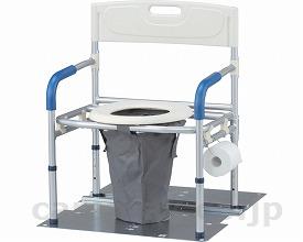 【※大型商品・送料別途】災害用マンホールトイレ洋式ワイドタイプ大型/VE100W(cm-294544)【販売単位:1】