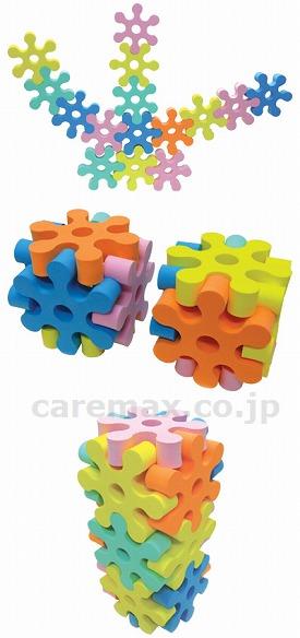 でっかいヘキサゴンブロック/5色×9個、カゴ付(cm-295407)【販売単位:1】