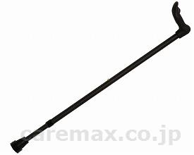 【※法人・施設限定・送料別途】ドイツ製アルミリハビリ杖左手用/FG-3Lレザーブラック(cm-299226)【販売単位:1】