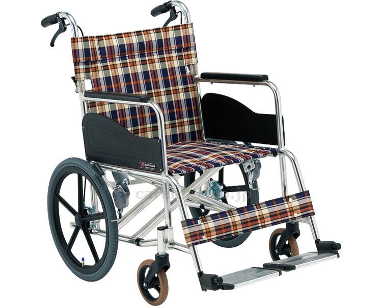 【※法人・施設限定・送料別途】アルミワイド介助車いすAR-380/座幅44cmS-1(cm-302498)【販売単位:1】