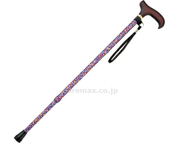 【※法人・施設限定・送料別途】伸縮ステッキ/AS-60RE赤小花(cm-304736)【販売単位:1】