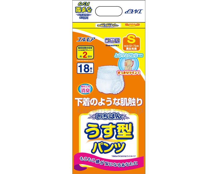 【※法人・施設限定・送料別途】いちばんうす型パンツS/47756118枚(cm-305058)【販売単位:4】