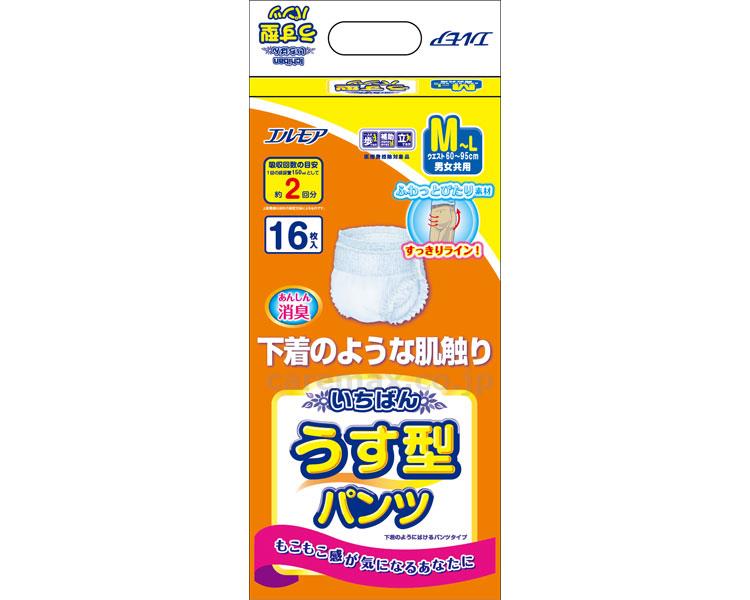 【※法人・施設限定・送料別途】いちばんうす型パンツM～L/47757116枚(cm-305059)【販売単位:4】