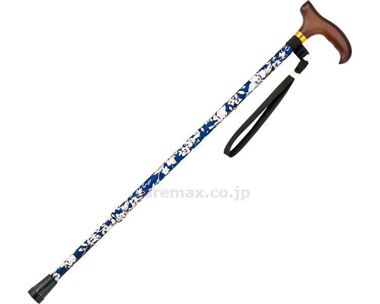 【※法人・施設限定・送料別途】SK伸縮ステッキ/AS-80BL青花柄(cm-308730)【販売単位:1】
