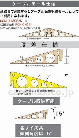 段差モール0.8m/SSM-1130BNブラウン(cm-311914)【販売単位:1】